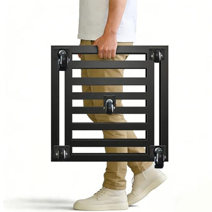 Plant Caddy with Wheels, 20'' Heavy Duty Large Metal Rolling Plant Stand - size: 20''-1P