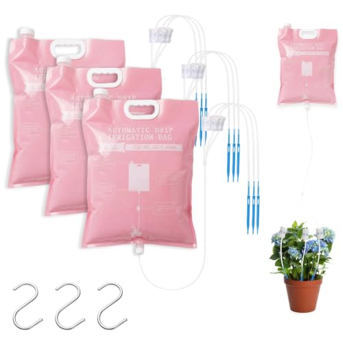 3 Pcs Plant Self Watering Device,6.5L Automatic Vacation Plant Waterer Bag