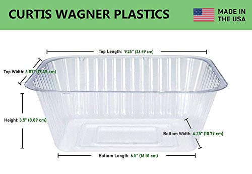 Curtis Wagner Plastics Oval Clear Heavy Gauge Vinyl Basket Liner (5-Pack) - Clear, Oval (Diameter: 6.5 x 4.25 Base, 9.25 x 6.8 x 3.5 Top, 3.5 Depth) Thin Plastic Plant Tray - color: Oval, size: Base 6.50" x 4.25"