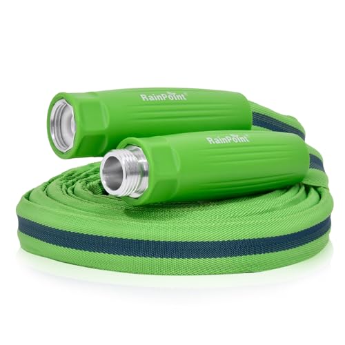 RAINPOINT Garden Hose 25FT, Up to 60% Lighter Non-Expanding Water Hose with TPE Inner Tube, Lightweight & Flexible Anti-Kink Hose, 800D Oxford Fabric, Weather-Resistant, 450PSI Burst, 3/4" Fittings - size: 25FT