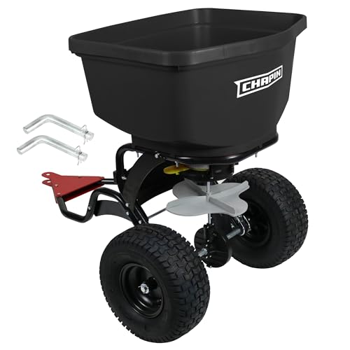 CHAPIN 8622B TurfPro Tow-Behind Turf Spreader, Auto-Stop, Dual Impeller