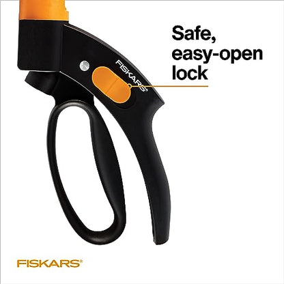 Fiskars 5" Shear Ease Grass Shears, Grass Clippers for Lawn & Garden - style: Rotating - Spring Action