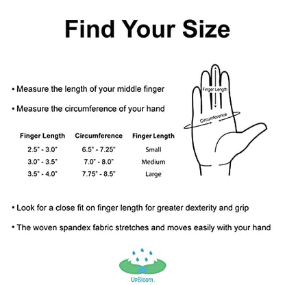 UpBloom - Garden Hand Cultivator Includes 2 Pairs of Spandex Gardening Gloves - ergonomically Designed to Hand rake, dig, Weed, Plant, Aerate and Cultivate Vegetable and Flower beds (Medium) - size: Medium