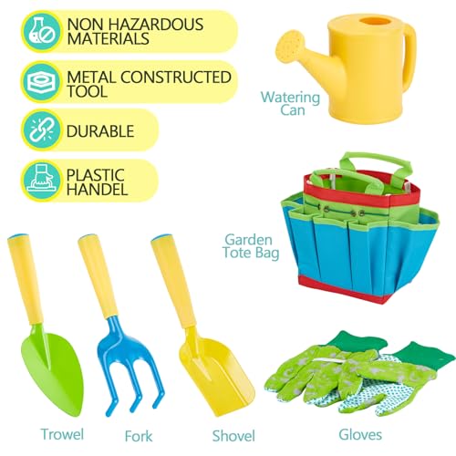 FITNATE Kids Garden Tools Set,6 PCS, Aged 3+