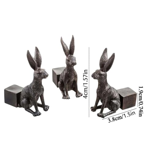 3PCS Resin Rabbit Pot Feet for Outdoor Planters Decorative Planter Feet