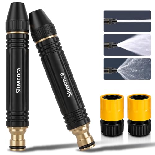 2026 High Pressure Hose Nozzle Sprayer for US Garden Hoses (2, Black)