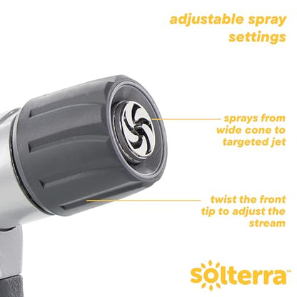 Solterra Adjustable Garden Hose Nozzle with Front Trigger - size: Front Trigger, style: Adjustable