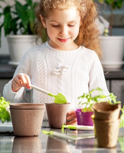 homenote 60 Pcs 4 Inch Peat Pots,Nursery Plant Pots,Seed Starting Pots - size: 4 Inch