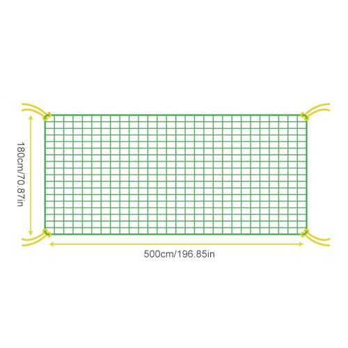 Garden Trellis Netting Plant Support Mesh Heavy Duty Climbing Lattice Square Grid Screen for Vine Vegetable Cucumber (Green) - color: Green