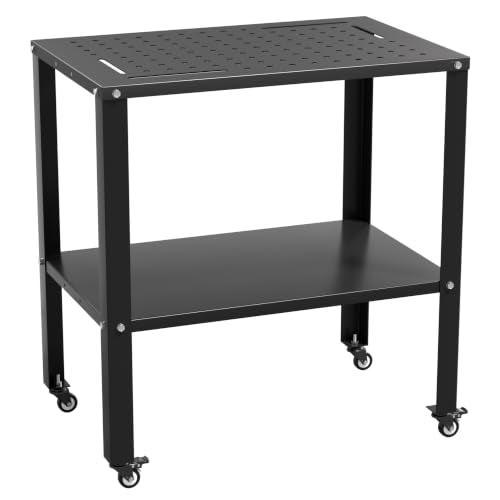 Ultrawall Welding Workbench Table Metal Welding Cart with Wheels, 32" x 20" - size: 32" with Tool Holes