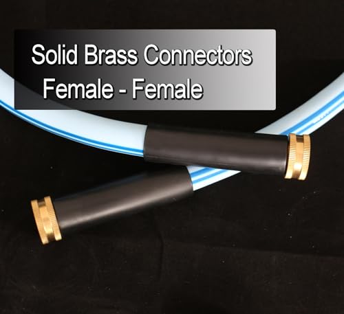 Atlantic 3 ft Female to Female Garden Hose, Blue 5/8" Leader Water Hose - size: 3 ft-Blue(Double Female)