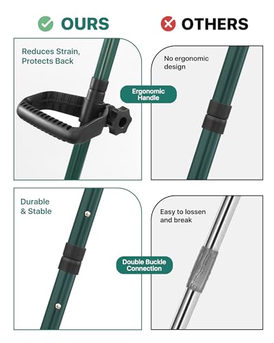 Lawn Leveling Rake, 45 x 10, Yard Leveling Rake for Soil - size: 45 Inches