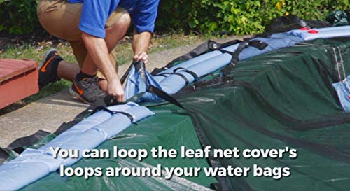 Leaf Net Cover for 20-Foot-by-40-Foot Rectangle In-Ground or Above-Ground Swimming Pools | Keeps Leaves and Other Debris Off Your Winter Pool Cover - size: 20' x 40' Rectangle