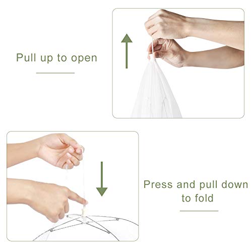 Onarway 3 Pack Food Covers 12 Inch Pop-Up Encrypted Mesh Plate Serving Tent - size: 12 inch x 3 packs