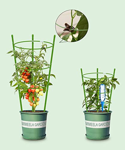 4 Pack Garden Plant Support Tomato Cage, Upgrade 18" Trellis for Climbing Plants, Plant Trellis Kits (18") - size: 18"