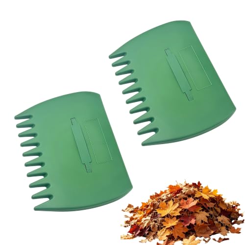 Leaf Grabber, 2 Pcs Leaf Scoops Hand Rakes for Garden Yard Leaves Cleanup