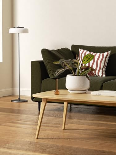 LE TAUCI Plant Pots, 4.1+5.1+6.5 inch, Set of 3, Reactive Glaze Beige - color: Reactive Glaze Beige