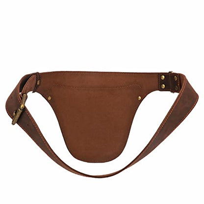 Leather Florists Tool Belt Bag,3 Pockets,Adjustable Gardeners Waist Holster - color: Brown