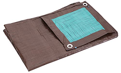 Kotap 40 x 60 Ft. All-Purpose Multi-Use Protection/Coverage 5-mil Poly Tarp, Reversible, Waterproof, Brown/Green, (TBG-4060) - color: Brown/Green, size: 40 x 60 Ft.