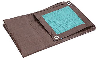 Kotap 40 x 60 Ft. All-Purpose Multi-Use Protection/Coverage 5-mil Poly Tarp, Reversible, Waterproof, Brown/Green, (TBG-4060) - color: Brown/Green, size: 40 x 60 Ft.