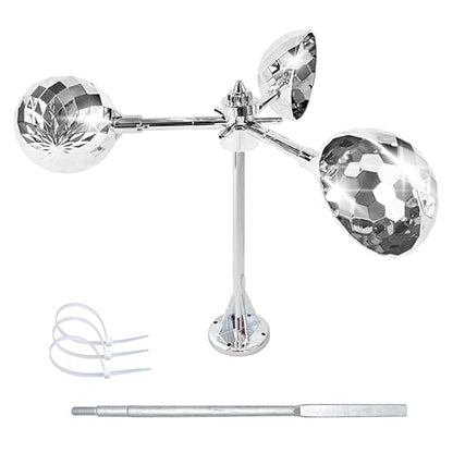 Bird Scarer Reflective Device for Outside Spinning Deterrent - color: Silver - Standard