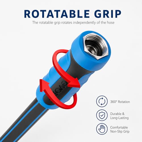 FEVONE Heavy Duty Garden Hose 3 ft, Leader Hose For Hose Reel