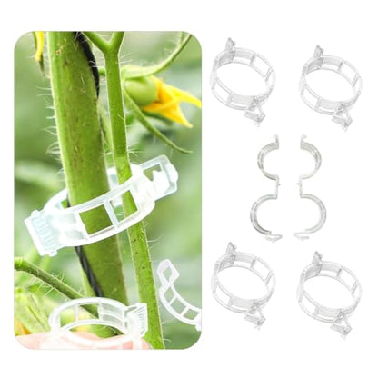 Plant Fixing Clips — Gardening Vine Support Buckles — Suitable for Tying the Stems of Climbing Plants (e.g., Tomatoes, Cucumbers)