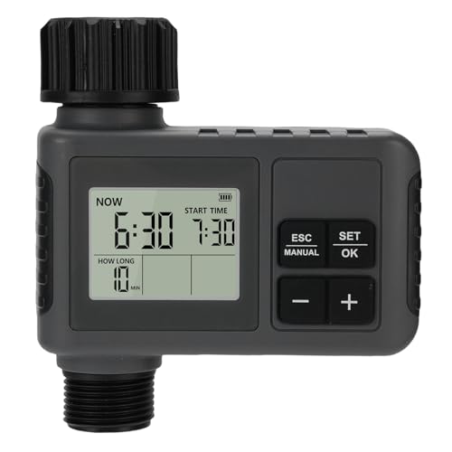 Eujgoov Smart Sprinkler Timer, Programmable Digital Water Timer with Rain