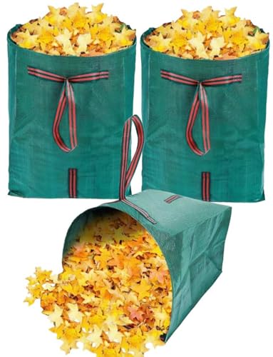 72 Gallon Leaf Collector 3-Pack Collapsible Yard Bags with Dustpan - style: 3 pack Yard Waste Bags