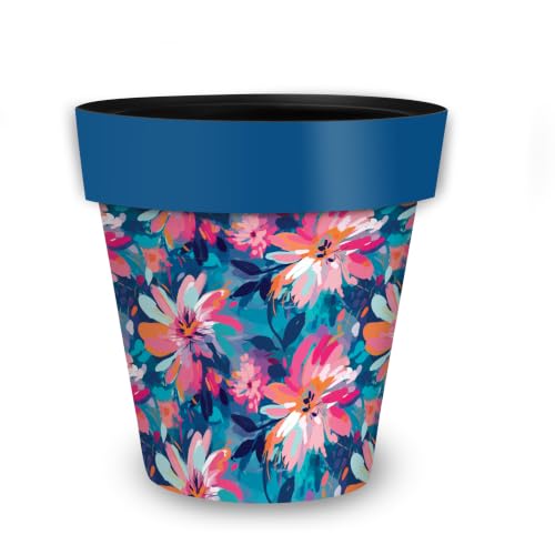 Briarwood Lane Everyday Planter 11.75 x 11 x 11 Abstract Floral Medium - color: Abstract Flor, size: Medium