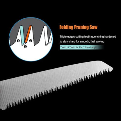 Foldable Manual Pruning Saw, 7.09 in Blade