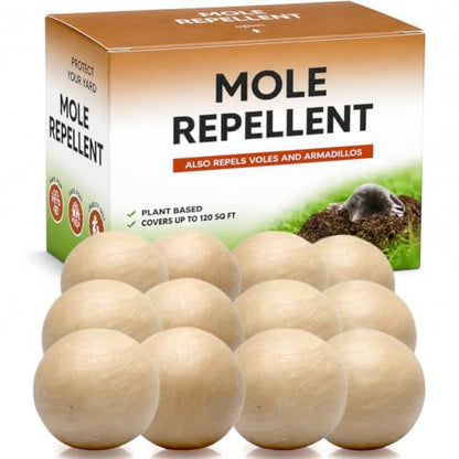 Mole Repellent, Gopher Repellent, Groundhog Repellent Outdoor 12P - size: 1 Ounce ( Pack of 12 )