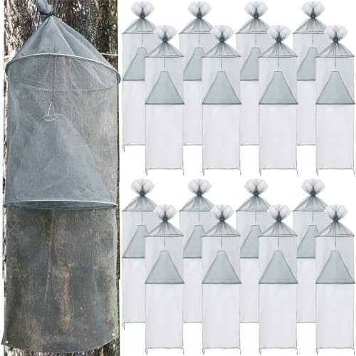 Qualirey 16 Pack Spotted Lanternfly Trap Lanternfly Killer for Tree,Grey - color: Silver