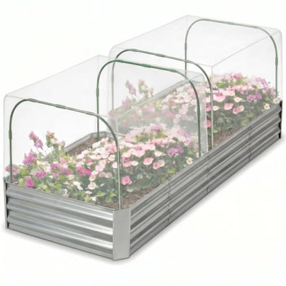 Woanger 2 Pack Garden Netting for Raised Beds Rectangular Pest Barrier with Hoops for Garden Protection Plant Mesh Netting with Drawstring Plants Vegetables Fruits Flowers(for 40x40x20 in)