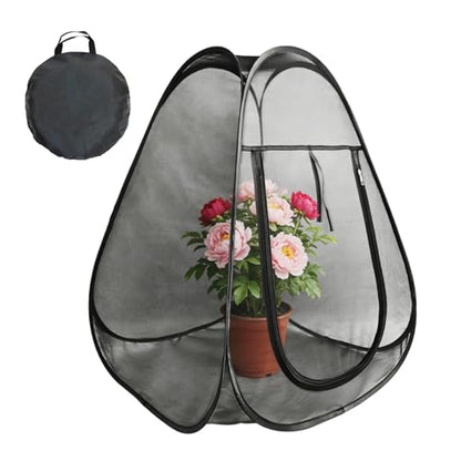1PC Large Netting Tent for Garden Protection, Mesh Plant Cover from Animals - color: Black 1pc