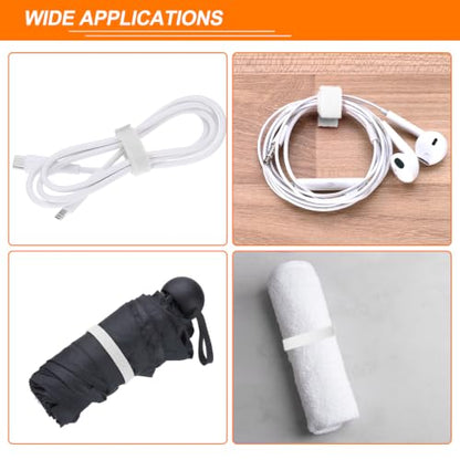 HARFINGTON Garden Plant Tape 16.4ft 1/2" Reusable Ties Strap White - color: White, size: 16.4ft x 1/2"