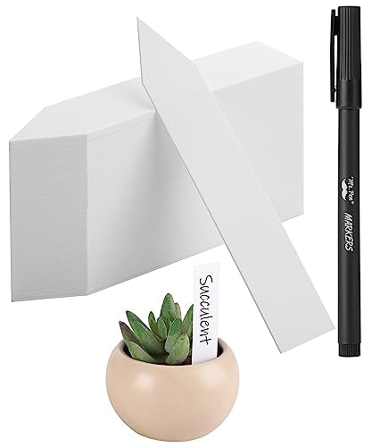 Mr. Pen- Plastic Plant Labels, 100 Pcs, 4“, White - color: White Plant Labels