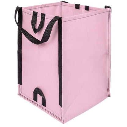 DURASACK Heavy Duty Home and Yard Bags 48-Gallon Reusable Self-Standing Lawn and Leaf Bags Garbage Can with Reinforced Handles, Lilac, 3 Pack - color: Lilac