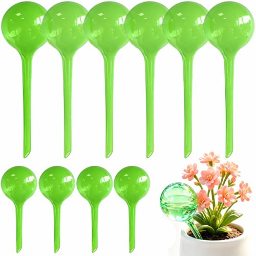 Plant Self Watering Globes, 10pcs Garden Potted Plant Watering Devices - color: D. Green-6L4S
