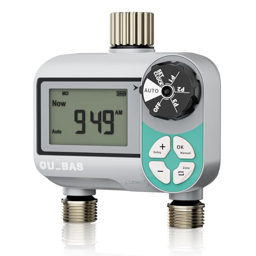 QUOBAS Sprinkler Timer, Weekly Programmable Water Timer for Garden Hose - size: Weekly Program 2 Zone