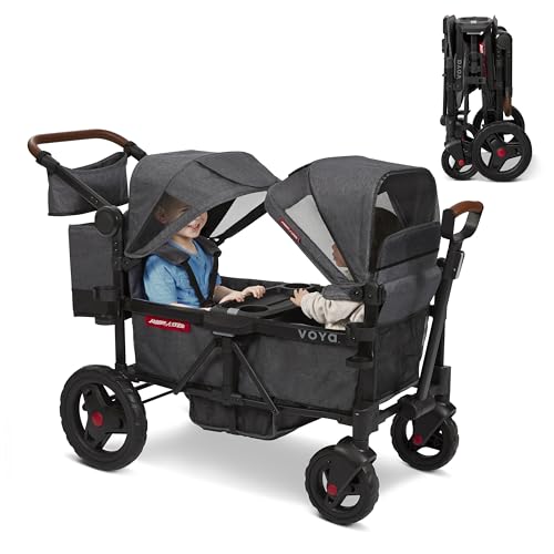 Radio Flyer Voya Stroller Wagon, for Toddlers and Kids 6+ Months, 2 Seats - size: 1.0