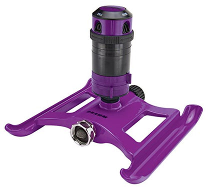 Dramm ColorStorm Gear Drive Sprinkler on Heavy Duty,Durable Metal Base, 4 Patterns, Ideal for Small, Medium & Large Areas with Pass Through Feature, Berry, 40 Foot Diameter - color: Berry, style: Gear Drive Sprinkler