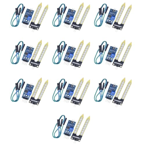 10-Pack LM393 Soil Moisture Sensor, 3.3V-5V