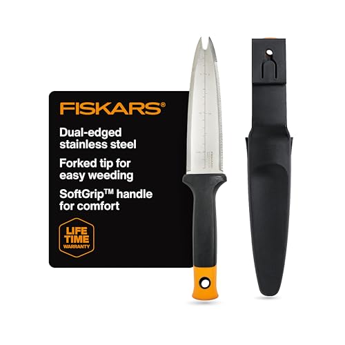 Fiskars Hori Hori Garden Knife with Sheath, Heavy Duty Gardening Hand Tool - style: Hori Knife