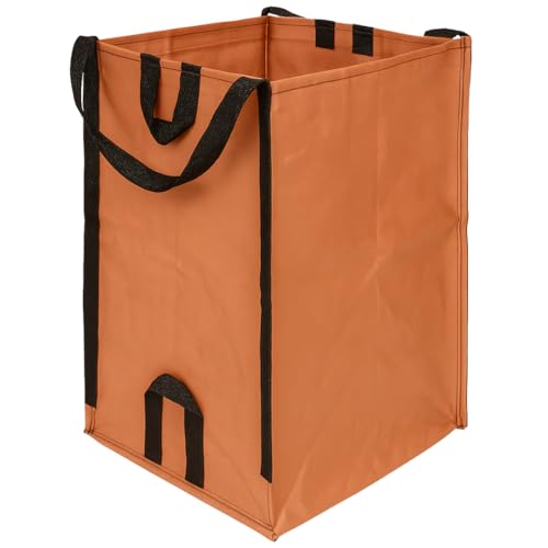 DURASACK Heavy Duty Home and Yard Bags 48-Gallon Reusable Self-Standing Lawn and Leaf Bags Garbage Can with Reinforced Handles, Terracotta, 3 Pack - color: Terracotta