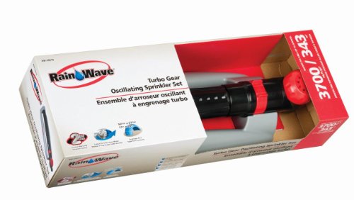 RAINWAVE Turbo Gear Oscillating Sprinkler Set with Timer