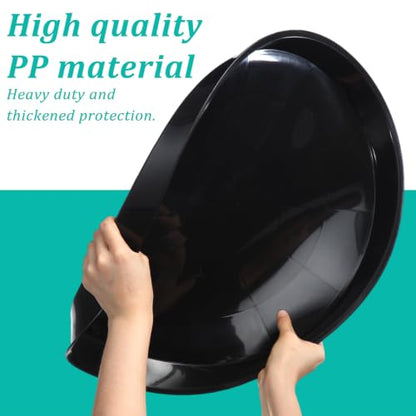 Eccliy 10 Packs 20 Inch Plastic Large Plant Saucers Heavy Duty Planter Trays Jumbo Flower Pot Saucers Plastic Water Trays for Indoors and Outdoors - size: 20 Inch
