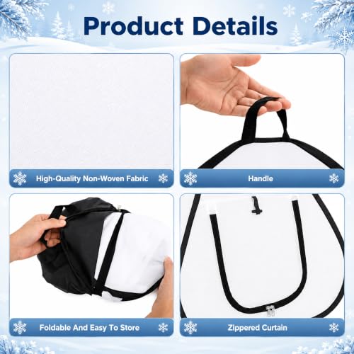 DECOHS 2 Pcs Pop Up Shrub Freeze Protection, Winter Plant Frost Cover Tents - color: 22''x22''x22''