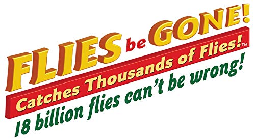Flies Be Gone Fly Trap - Disposable Protein-Powered Attractant Fly Catcher - Made in USA - Natural Bait Trap for Patios, Ranches; Easy to Use Outdoor Trap, Keeps Flies from Coming Indoors.