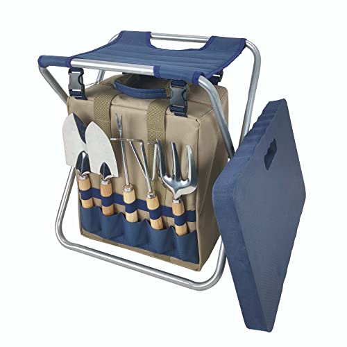 Gardening Tool Set,Garden Stool with Tools